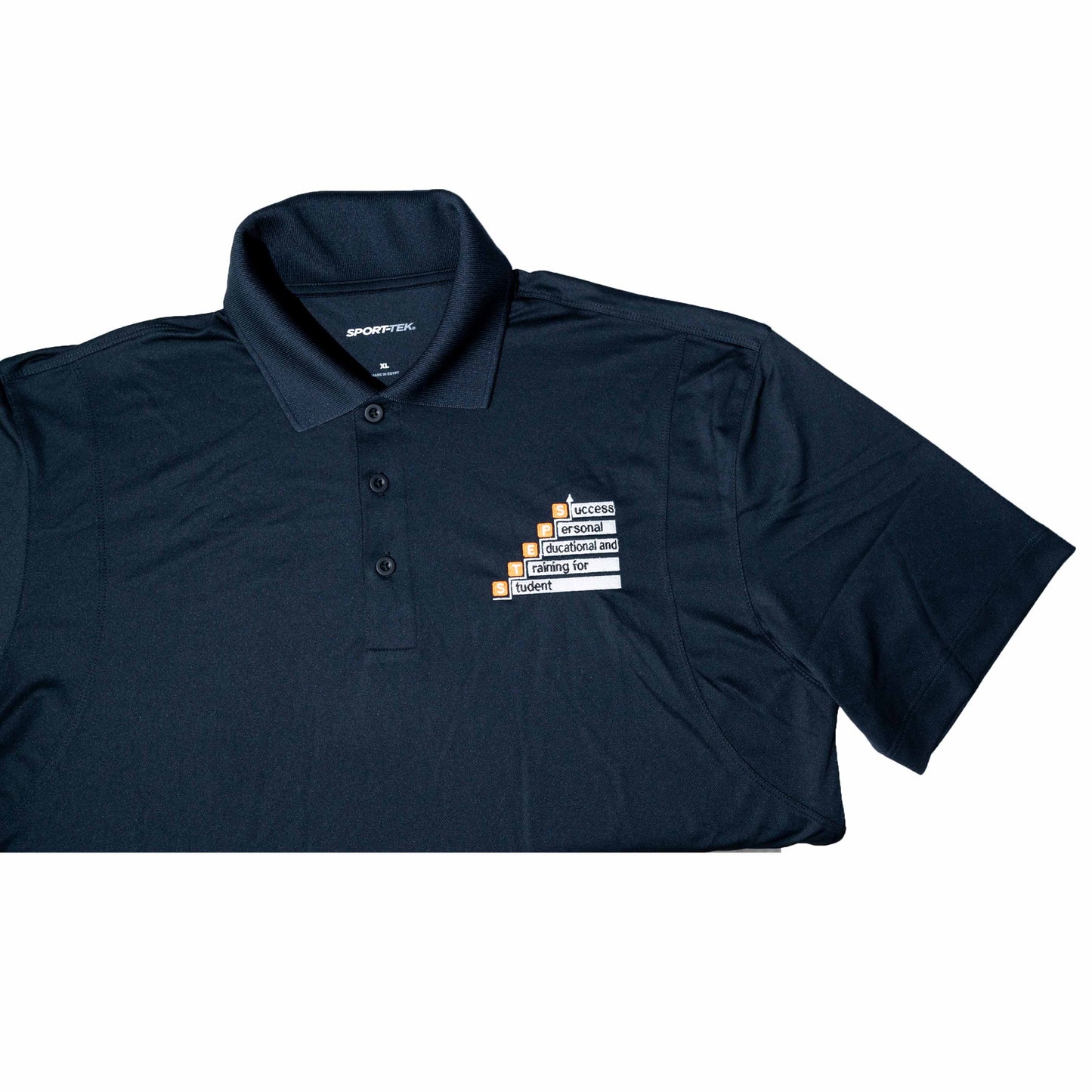 BLACK POLO SHIRT WITH LOGO