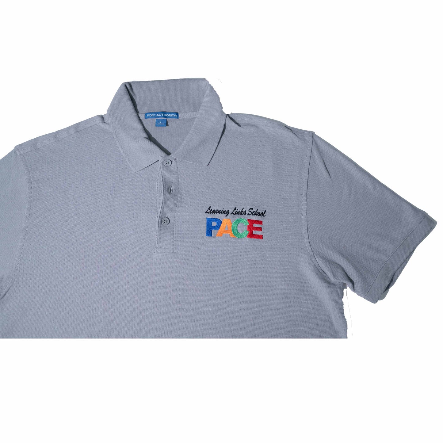 GRAY POLO SHIRT  WITH LOGO